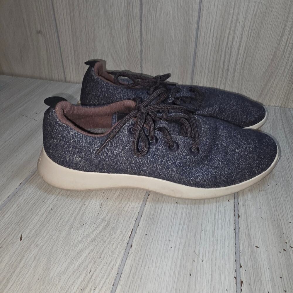 Allbirds Mens Wool Navy Blue Sneakers Size 10 0821 Running Shoes Walking